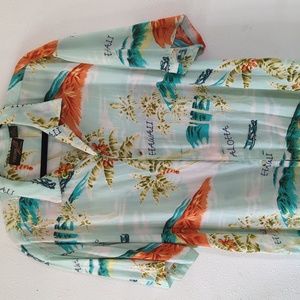 Thumbs Up Hawaiian print men's size L